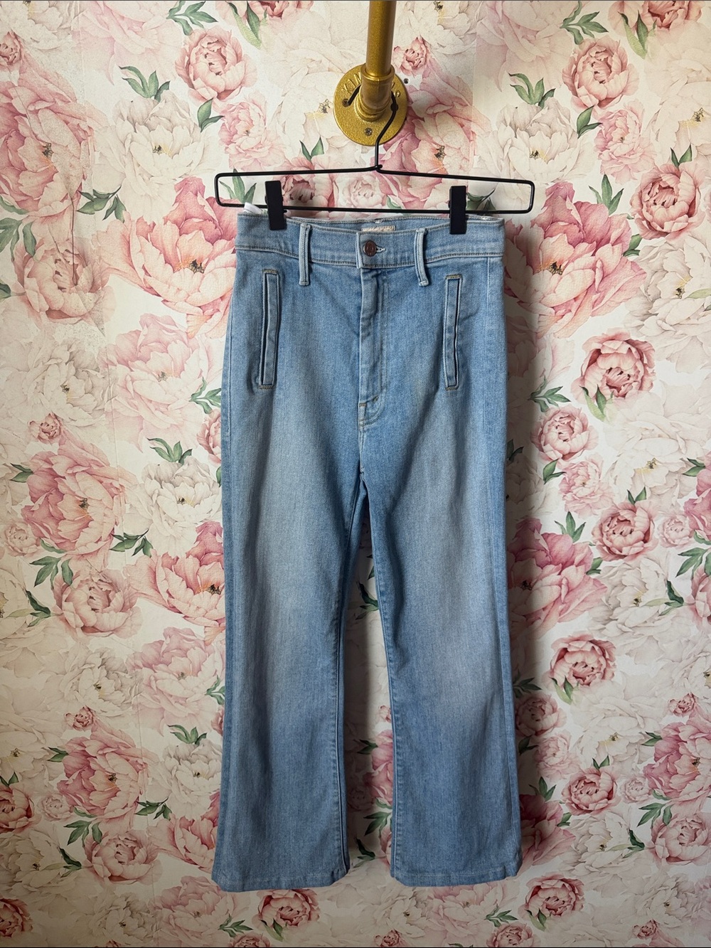 Mother Denim The Drama Mapping It Out size 0 25 women’s jeans pants HEMMED - Picture 2 of 10